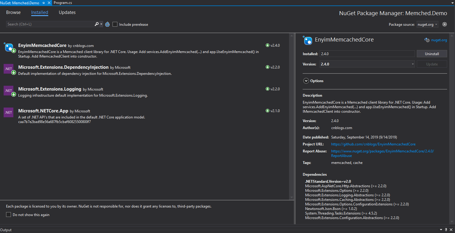 Using Memcached as Distributed Cache in .NET Core - .Net Core Central