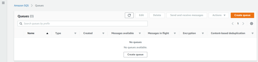 sqs create queue